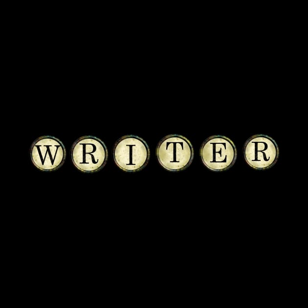 Writer - typewriter keys - a statement piece for writers by indie inked