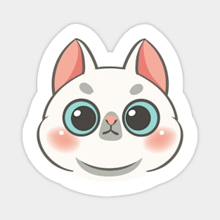 Cartoon cute cat face Magnet