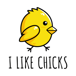 I Like Chicks - Funny Lesbian T-Shirt