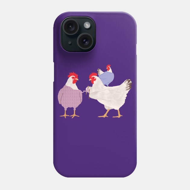 Chicken Knitting Phone Case by ahadden