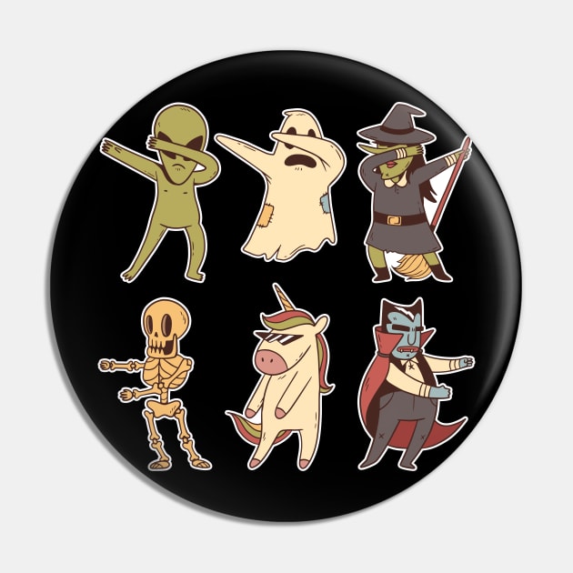 Dabbing Halloween Pin by LAPublicTees