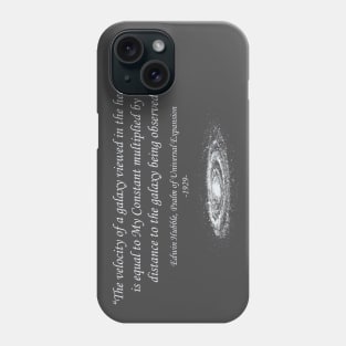 Dramatic Hubble Quote Dark Phone Case