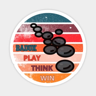 Go Baduk Play Think Win Magnet