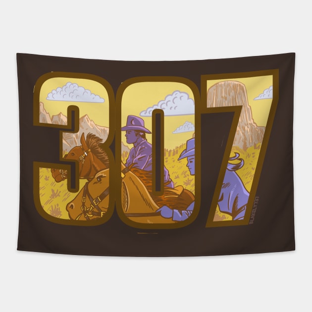 307 Cowboy way Tapestry by blakely737