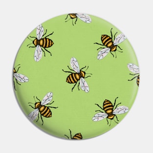 Bee Pattern Pin