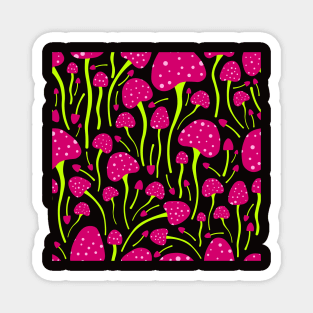 Magic Mushroom Pattern Magnet