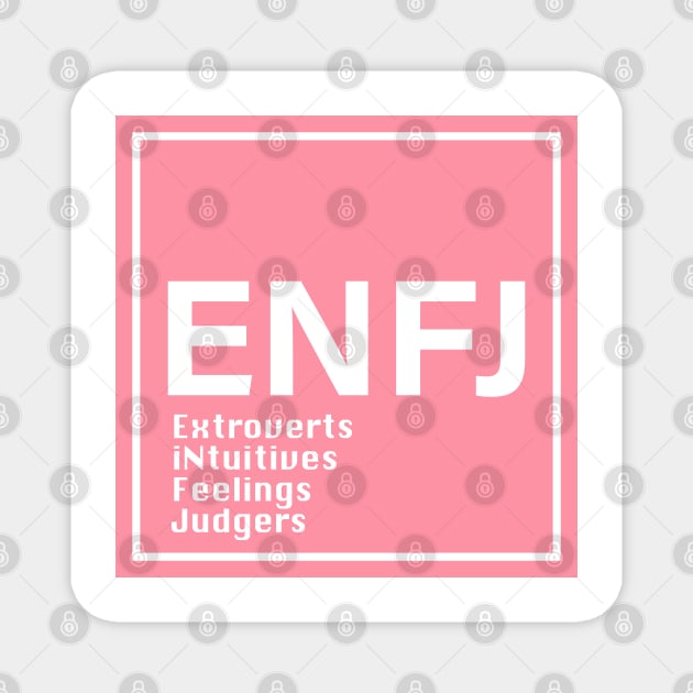 enfj mbti pink color Magnet by princessmi-com