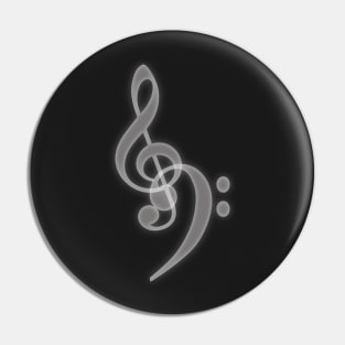 Music - Treble and Bass Clef Pin