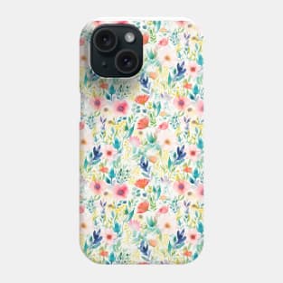 Watercolor Blossoms: Whimsical Garden Dreams Phone Case