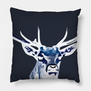 Red deer (Cervus elaphus) in white Pillow