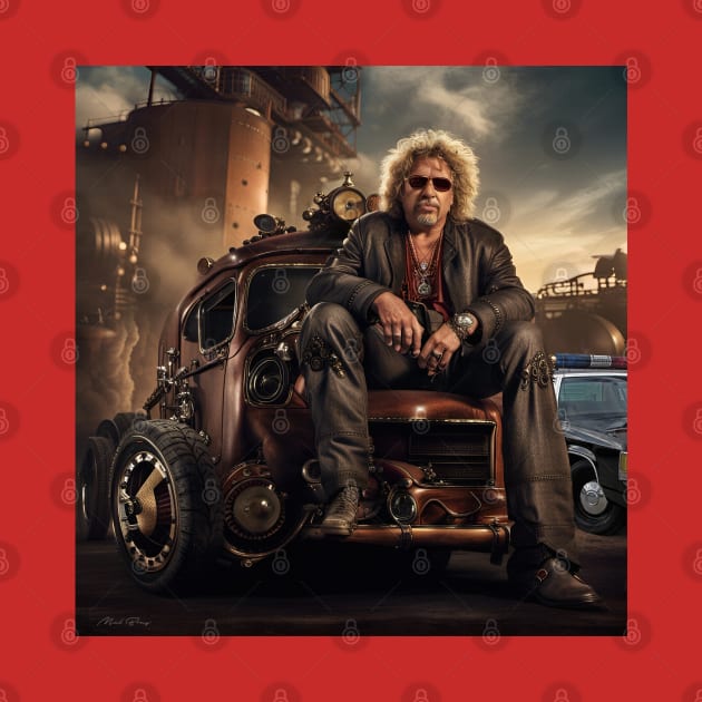 Sammy Hagar I Can't Drive 55  Steampunk by IconsPopArt