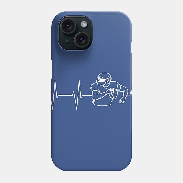 my heart beats for football Phone Case by Lomitasu