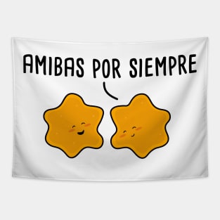 Amibas por Siempre Spanish Pun Tapestry