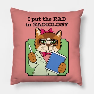 Cute Cat Radiologist Pillow