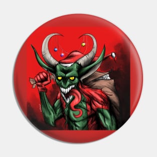 Merry Christmas to krampus Pin