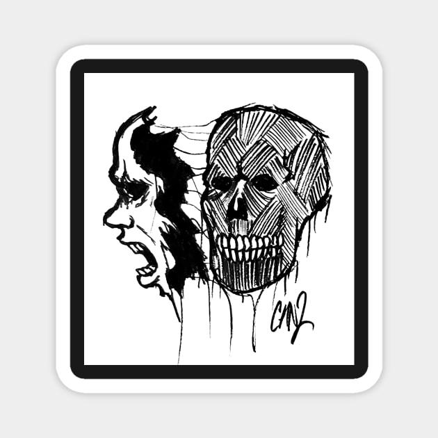 Face Off Magnet by DMArtwork