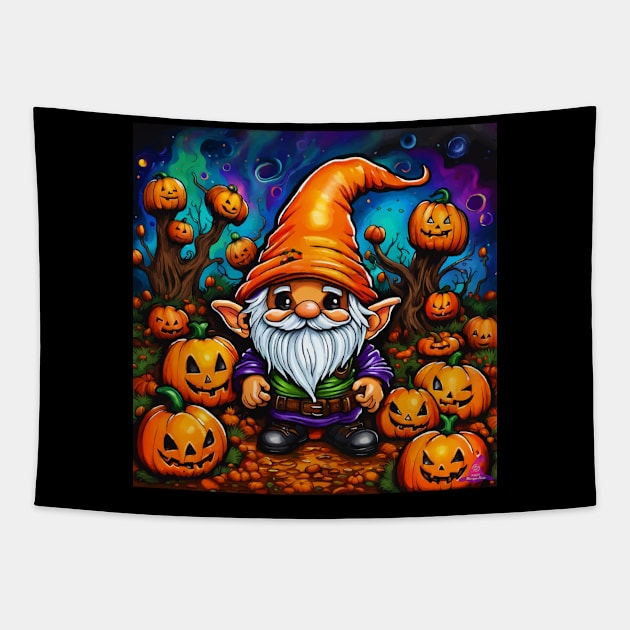 HALLOWEEN GNOME Tapestry by Morrigan Austin