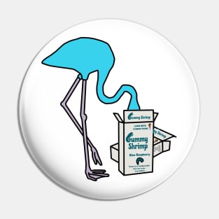 Blue Flamingo Pin