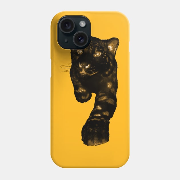 Jaguar Yellow Phone Case by RaphaelWolf