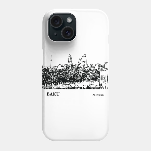 Baku Azerbaijan Phone Case by Lakeric