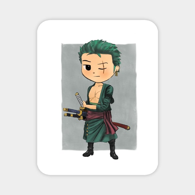 Zoro One Piece Magnet by LEYUNART