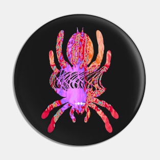 Tarantula Silhouette V84 (Tie Dye) Pin