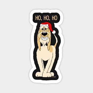 Blond Spinone Italiano Santa Claus Magnet