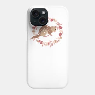 Quoll in leaves Phone Case