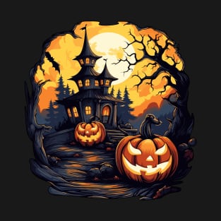 Scary and fun pumpkin head T-Shirt