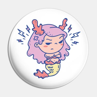 Coral Mermaid Pin