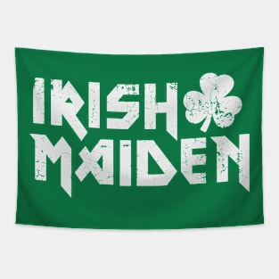 Irish Maiden paddy day cailín rocker metalhead Tapestry