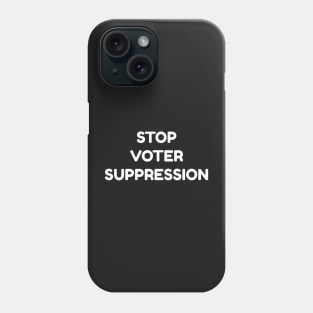 Stop Voter Suppression Georgia Election Law Phone Case