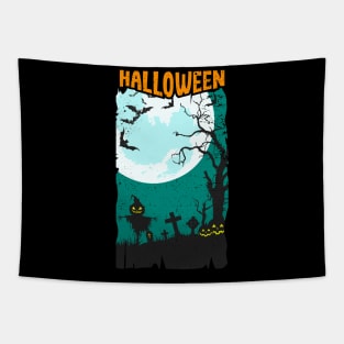 Halloween Graveyard Tapestry