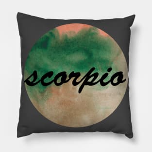 Scorpio zodiac sign Pillow