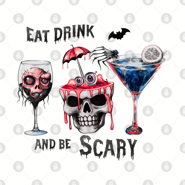 Eat, Drink and Be Scary by KayBee Gift Shop