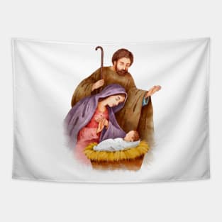 Nativity Painted Tapestry