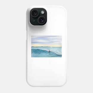Morning Surf Watercolor Surf Art Phone Case