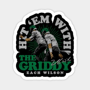 Zach Wilson New York J Griddy Celebration Magnet