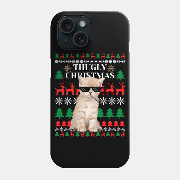 Thugly Christmas sweater Phone Case by Shirt Vibin