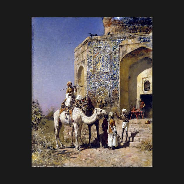 Edwin Lord Weeks The Old Blue-Tiled Mosque Outside of Delhi, India by pdpress