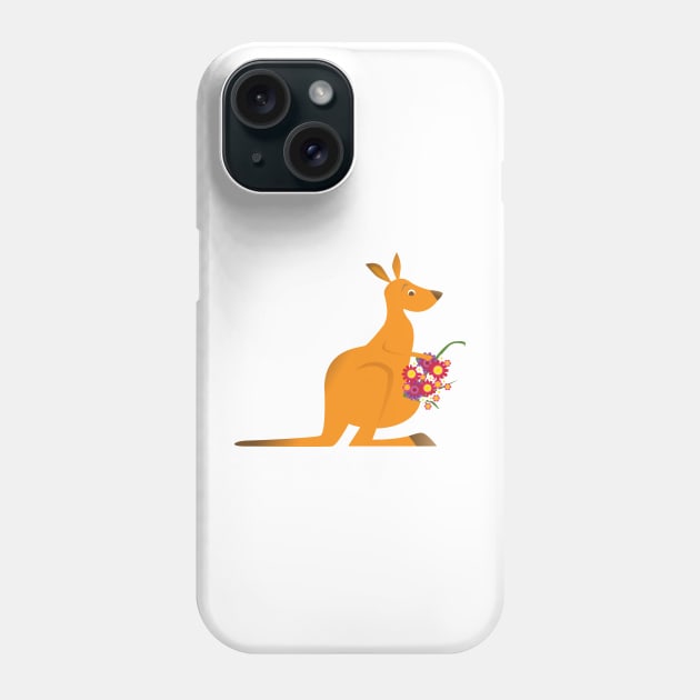 Kangaroo misses you Phone Case by VrijFormaat