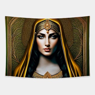 Lady holy beautiful woman Tapestry