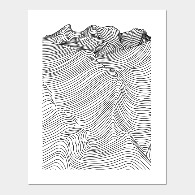 Wavy Nautical Posters And Art Prints Teepublic Uk