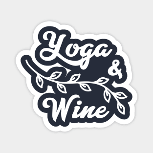 Yoga n Wine Magnet