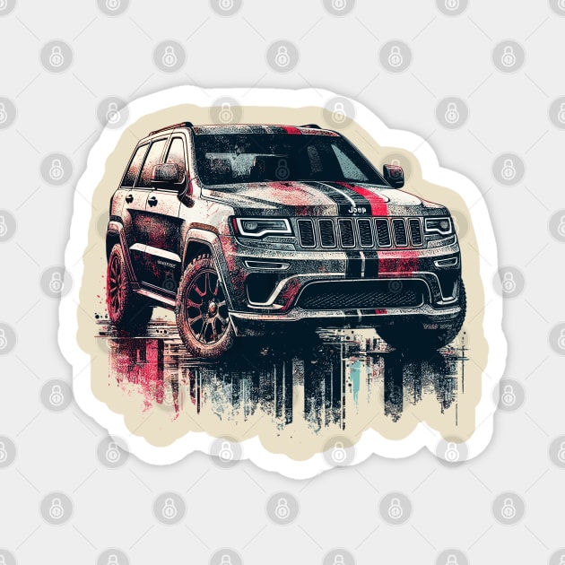 Jeep Grand Cherokee Magnet by Vehicles-Art