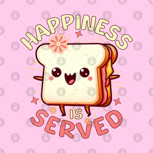 Sandwich Cute Happiness Is Served by alcoshirts