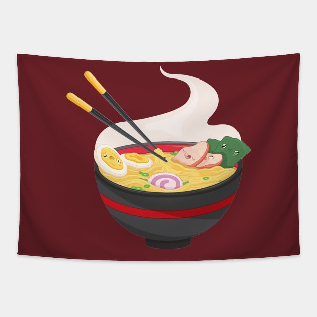 Ramen Tapestry by Sam Potter Design