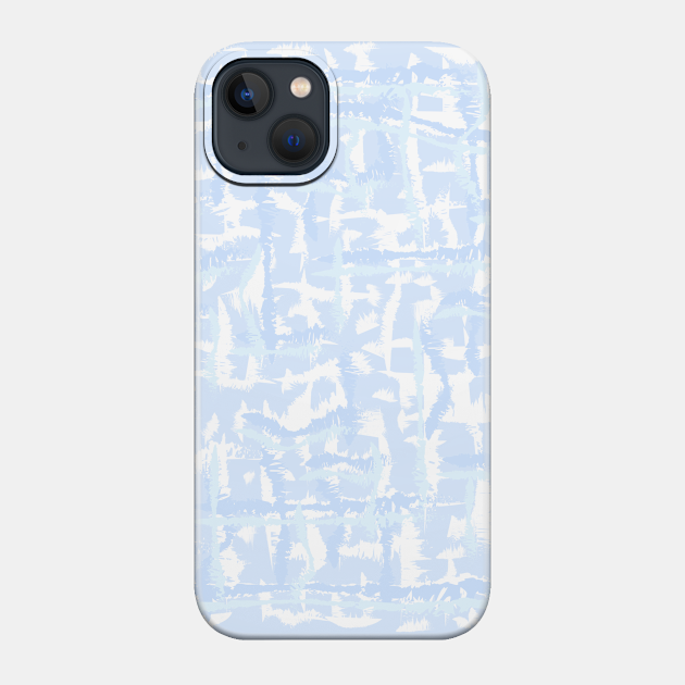 Tie-die, blue light-blue, Tiedie, Tyedye, Tyedye, Tiedye, abstract, line, minimal, stripes. - Tie Dye - Phone Case