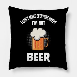 Funny Beer Lover Alcohol Quote Humor Pillow