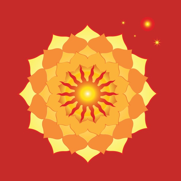 Red Sun Mandala by emma17